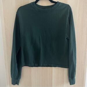 Brandy Melville Dark Green Women's Long Sleeve Top